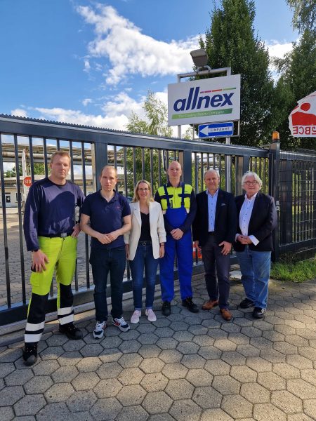 Besuch der CDU beim Industriewerk Allnex in Wandsbek – Von Schließung bedroht